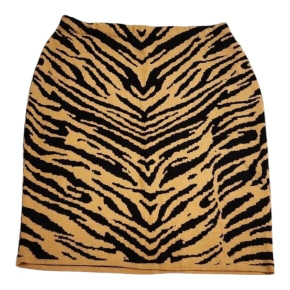 Lane Bryant brown zebra lion print stretch comfy sweater shirt plus size 4X New - Picture 5 of 8